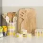 Bouteille de stockage pour aliments et boissons T&G Tutti Frutti, motif ananas, gris et jaune. Bouteille de stockage pour aliments et boissons T&G Tutti Frutti, motif ananas, gris et jaune.