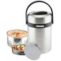 Thermos Food Jar Thermos Stainless Food Flask Leakproof Hollow Insulated Food Containers (Size : 1600ml)