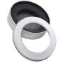 VANKOA Metal Round Empty Tins - Silver Mini Portable Box Containers Small Storage Kit and Home Organizer