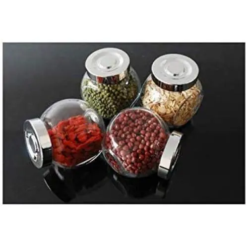 Bocal de Cuisine 180ml, Étanchéité, Petit Pot, Récipient de Stockage en Verre Transparent, Bouteille de Récipient pour Conserves, Assaisonnements, 2 Pièces Bocal de Cuisine 180ml, Étanchéité, Petit Pot, Récipient de Stockage en Verre Transparent, Bouteille de Récipient pour Conserves, Assaisonnements, 2 Pièces
