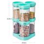 Mini Spice Jars European creative kitchen seasoning taste box plastic rotating seasoning jar set