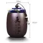 Cereal Containers Mini Sealed Ceramic Tea Can, Kitchen Moisture Storage Tank Containers (Size : R)