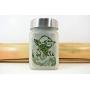 Personal Stash Jar with Wise Master Design - 3" Tall x 2" Wide, Airtight, Smell Resistant, Food Grade Herb Accessories