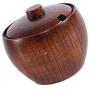 Prettyia Japanese Wood Kitchen Canisters Tea Coffee Sugar Storage Jar Pot Container