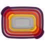 Joseph Joseph 81010 Nest Storage Plastic Food Storage Containers Set with Lids Airtight Microwave Safe, 8-Piece
