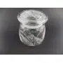 Bouteille de stockage IncisoArt gravée à la main, sablée (sculptée au sable), verre, fabriquée aux États-Unis, personnalisée (Rosée du Matin, 4,5 oz (133 ml))
