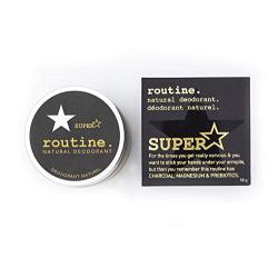 Routine Natural Deodorant - Superstar: Activated Charcoal, Magnesium & Prebiotics - 58g