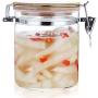 Home Storage Bottles With Lid For Spices Confectioner Food Sundries Storage Container Tea Coffee Sugar Sealed Storage Glass Jars,450Mlb151