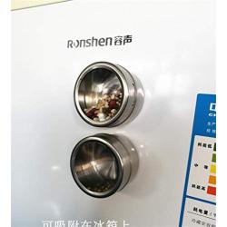 CSPFAIRY Magnetic Spice Box Kitchen Spice Jars Seal Magnet Jar Seasoning Refrigerator Box Multifunction 4 Pcs/Set