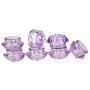 Wowlife 50Pcs 5 Gram/5 ML Cosmetic Sample Empty Container Diamond Plastic Jars for Cream, Eye Shadow, Nails, Powder, Jewelry, Lip balms, Toners