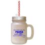 Royal Blue Thou Shalt Make Thy Prayer Unto Him Frosted Glass Mason Jar With Straw