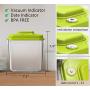 Lebensmittelbehälter Set mit Vakuumdichter, luftdichter Deckel – Vacumaster Quick Mariniergerät, dichte, BPA-freie Lagerbehälter, ideal für Babybrei, Pumpen- und Press-Keeper, 3,0 Liter Fassungsvermögen