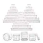 100 Pieces Empty Clear Plastic Sample Containers 20g Cream Jars Leak Proof Travel Toiletries Containers 100 Pieces Empty Clear Plastic Sample Containers 20g Cream Jars Leak Proof Travel Toiletries Containers