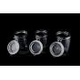 Zeckos 1, 2, 3 Vintage Look Glass Storage Jars Three Piece Set