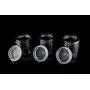 Zeckos 1, 2, 3 Vintage Look Glass Storage Jars Three Piece Set