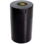 GT Airtight Smell-proof Vacuum Sealed Jar Food Storage Container for Coffee,Dry Goods and Herb (Black, 3.4 x 3.4 x 5.6 inches)