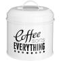Premier Housewares Pun and Games Tea/Coffee/Sugar Canisters, White, Set of 3
