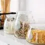 Étagère de Cuisine – Bocal de Conservation en Verre, Rangement pour Bouteilles, Pot à Thé, Anti-Humidité, Organisateur de Cuisine Étagère de Cuisine – Bocal de Conservation en Verre, Rangement pour Bouteilles, Pot à Thé, Anti-Humidité, Organisateur de Cuisine
