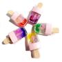 MISAZ 16 Pieces Empty Lip Gloss Tubes 5ml/0.2oz Adorable Pink Ice-cream Shaped Refillable Lip Balm Bottles Cosmetic Samples Container DIY Lip Glaze Vials Storage Bottle for Women Makeup Girls Beauty