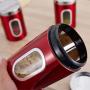 Storage Bottles & Jars - Round Stainless Steel Storage Jar Candy Sealed Food Christmas Biscuit Box - Storage Jars Bottles Storage Bottles Jars Condiment Bottle Stainless Steel Biscuit Cotton
