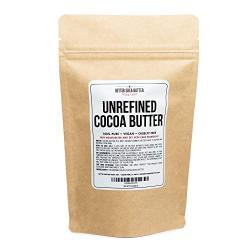 Unrefined Cocoa Butter - Use on Pregnancy Stretch Marks, Make Moisturizing Lotion, Chap Stick, Lip Balm and Body Butter - 100% Pure, Food Grade, Smells Like Chocolate - 8 oz by Better Shea Butter