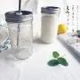 Glasbehälter & Gläser | Diamantgitter Doppeldeckel Glasbehälter für Gemüse, Eiscreme, Saft, Kaffee | von HUDITOOLS | 1 Stück