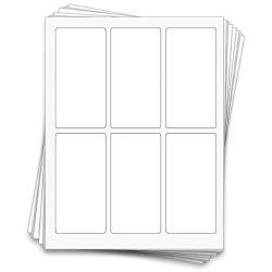 60 Printable Large 4 oz Bottle Labels, 5 x 2.5 inches, for Waterproof Vinyl White