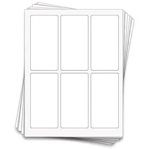60 Étiquettes Grandes (4 oz / 120 ml) Imprimables, 5 x 2,5 pouces, pour Vinyle Résistant à l'Eau Blanc 60 Étiquettes Grandes (4 oz / 120 ml) Imprimables, 5 x 2,5 pouces, pour Vinyle Résistant à l'Eau Blanc
