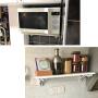 Spice Rack Wall Mount Single Foldable Holder Self Adhesive Storage Jar Organizer Multi-Function Solid Wood Shelf Container For Kitchen Bathrooms Pantry Cabinet Storage (Size : XL)