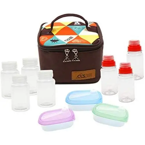 Toygogo 10Pcs/Set BBQ Grilling Spice Jar Condiment Pepper Salt Bottle W/Storage Bag Toygogo 10Pcs/Set BBQ Grilling Spice Jar Condiment Pepper Salt Bottle W/Storage Bag