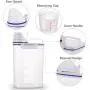 YXTHON Rice Storage Bin Cereal Containers Dispenser with BPA Free Plastic + Airtight Design + Measuring Cup + Pour Spout - Plastic Insect Proof Moisture Proof Large Capacity with Measuring Cup White YXTHON Rice Storage Bin Cereal Containers Dispenser with BPA Free Plastic + Airtight Design + Measuring Cup + Pour Spout - Plastic Insect Proof Moisture Proof Large Capacity with Measuring Cup White