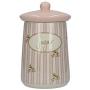 CreativeTops Katie Alice - Large Ceramic Cottage Flower Sugar Storage Jar, White