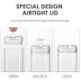 Airtight Food Storage Containers, Vtopmart 3 Pieces BPA Free Plastic Spaghetti Containers with Easy Lock Lids, for Kitchen Pantry Organization and Storage, Include 24 Labels