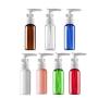 3PCS 50ML 1.7 oz Transparent BPA Free Empty Plastic Small Pump Bottles Jars Container For Body Wash Cosmetic Foundations Lotion Cream Soap Shower Liquid Bathroom Travel Dispenser