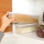 Kitchen noodle storage box/plastic transparent storage box/square food storage box
