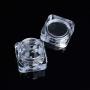 CHICTRY 10Pcs 5ml Cosmetic Jars Plastic Empty Refillable Sample Pots Jars Travel Containers to Store Makeup Cream Lotion Eye Shadow Powder Jewelry Clear One Size