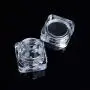 CHICTRY 10Pcs 5ml Cosmetic Jars Plastic Empty Refillable Sample Pots Jars Travel Containers to Store Makeup Cream Lotion Eye Shadow Powder Jewelry Clear One Size