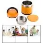 Thermos Food Jar Thermos Stainless Food Flask For Kids Leakproof Double-layer Insulation Food Containers (Color : Orange, Size : 1000ml)