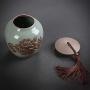Funeral Urn Cremation Urns Adults Children Pet Ashes Storage Jar Ceramic Material Sealed Against Moisture