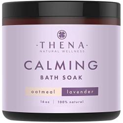 Organic Eczema Bath Therapy for Baby Adults with Colloidal Oatmeal Manuka Honey Calendula Dead Sea Salt Lavender Essential Oil, All Natural Relief Soaking Soothing Moisturizing Dry Skin Treatment