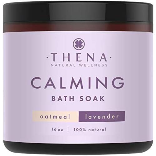 Organic Eczema Bath Therapy for Baby Adults with Colloidal Oatmeal Manuka Honey Calendula Dead Sea Salt Lavender Essential Oil, All Natural Relief Soaking Soothing Moisturizing Dry Skin Treatment
