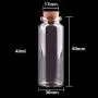 30x80x17mm 40ml Transparente Glas Gewürzmischung Süßigkeiten Flaschen Gläser Terrarium mit Korkstopfen Behälter Kompatibel für Hochzeit Basteln Geschenk, 24 Stück