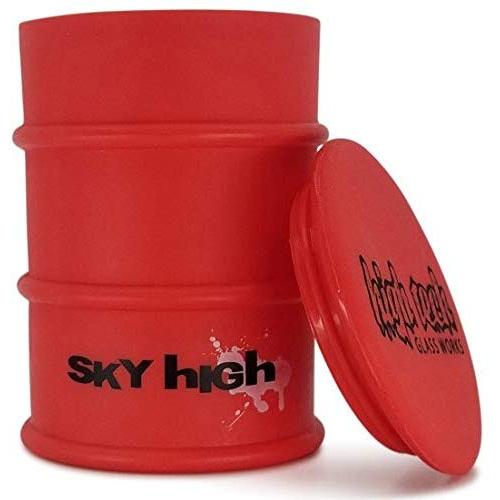 Sky High 160ml Large Red Barrel Container - 100% food grade silicone, non-stick silicon, small item storage