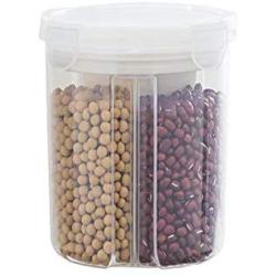Multi-grain storage box, plastic transparent storage tank, kitchen moisture-proof grid bean sealed can