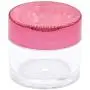 Beauticom 7 Gram / 7 ML Thick Wall Round Leak Proof Clear Acrylic Jars for Beauty, Cream, Cosmetics, Salves, Scrubs (24 Pieces Bottom Clear Base + 24 Pieces Lids, Metallic Rose Pink Gold)