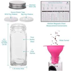 Estilo Complete Includes Clear Ti Spice Set 14 Glass Jars with