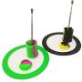 SZBS A Set Silicone Container Round Mat 11ml drum-shape Container Wax Oil Container Concentrate Storage Container Wax Silicone Jar With a Metal Rod (Green, 1)