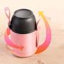 470ml Thermos Stainless Food Flask,Leakproof Vacuum Insulated Food Containers With Spoon Food Flask (Color : Natural)