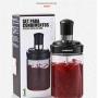 CSPFAIRY Food Grade Glass with Spoon Kitchen Spice Jars Seal Multifunction Solid Solution Seasoning Ketchup Bottle