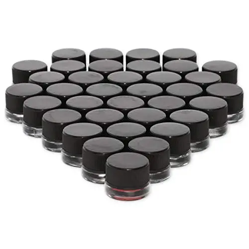 Clear Concentrate Glass Jars with Air Tight Lids for Cosmetics (36 Pack) Clear Concentrate Glass Jars with Air Tight Lids for Cosmetics (36 Pack)